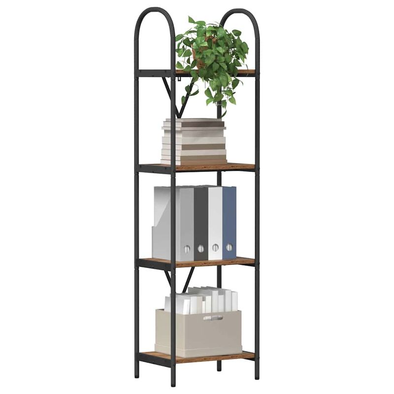 Casa si Gradina - Mobilier - Biblioteci si rafturi - Biblioteci - Raft pentru carti Lemn vechi 40 x 30 x 146 cm Lemn compozit - Infinity.ro