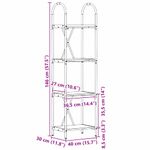 Casa si Gradina - Mobilier - Biblioteci si rafturi - Biblioteci - Raft pentru carti Lemn vechi 40 x 30 x 146 cm Lemn compozit - Infinity.ro