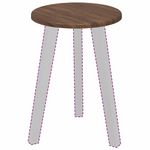 Casa si Gradina - Constructii - Lemn constructii - Placi lemn - Placa de masa Stejar brun 30 x 30 x 1.5 cm Lemn compozit - Infinity.ro