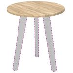 Casa si Gradina - Constructii - Lemn constructii - Placi lemn - Placa de masa Stejar sonoma 40 x 40 x 1.5 cm Lemn compozit - Infinity.ro