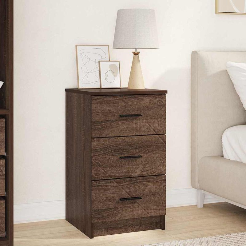 Casa si Gradina - Mobilier - Comode si corpuri - Noptiere - Noptiera Stejar brun 38 x 38 x 66 cm Lemn compozit - Infinity.ro