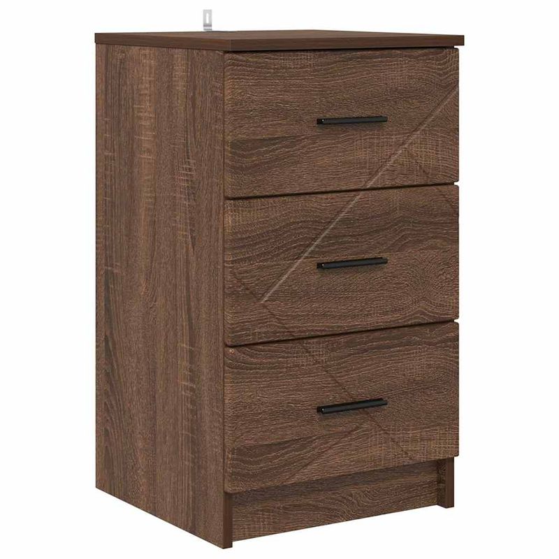 Casa si Gradina - Mobilier - Comode si corpuri - Noptiere - Noptiera Stejar brun 38 x 38 x 66 cm Lemn compozit - Infinity.ro