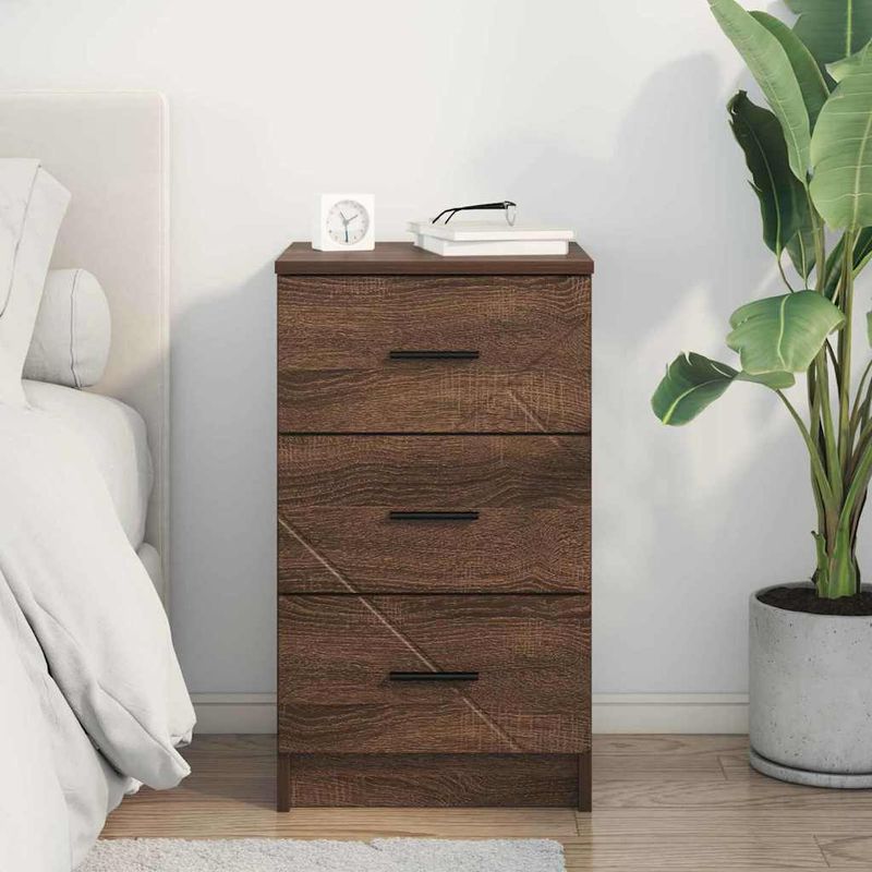 Casa si Gradina - Mobilier - Comode si corpuri - Noptiere - Noptiera Stejar brun 38 x 38 x 66 cm Lemn compozit - Infinity.ro
