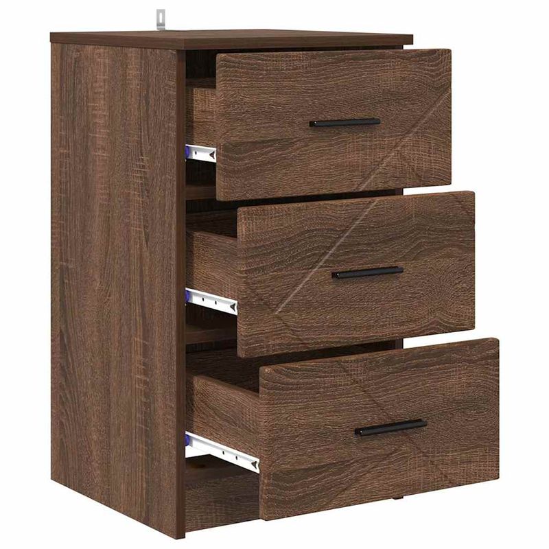 Casa si Gradina - Mobilier - Comode si corpuri - Noptiere - Noptiera Stejar brun 38 x 38 x 66 cm Lemn compozit - Infinity.ro