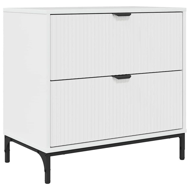 Casa si Gradina - Mobilier - Comode si corpuri - Noptiere - Noptiera Alb foarte lucios 63.5 x 36 x 61 cm Lemn compozit - Infinity.ro