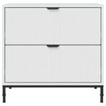 Casa si Gradina - Mobilier - Comode si corpuri - Noptiere - Noptiera Alb foarte lucios 63.5 x 36 x 61 cm Lemn compozit - Infinity.ro