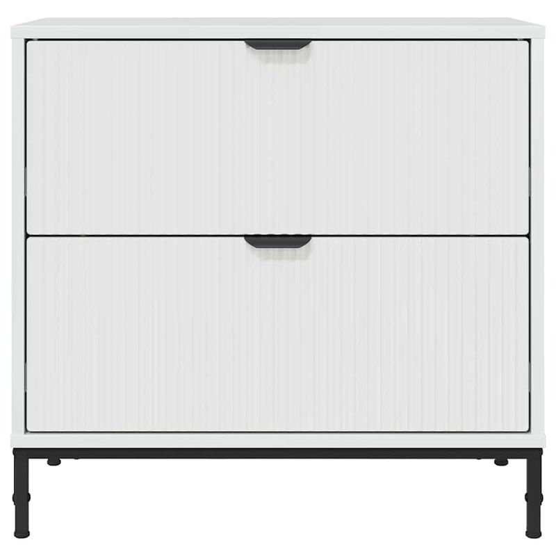 Casa si Gradina - Mobilier - Comode si corpuri - Noptiere - Noptiera Alb foarte lucios 63.5 x 36 x 61 cm Lemn compozit - Infinity.ro