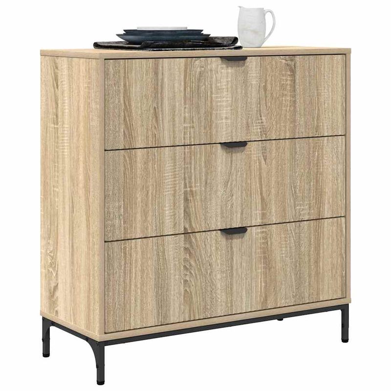 Casa si Gradina - Mobilier - Comode si corpuri - Comode - Bufet cu sertar Stejar sonoma 79.5 x 33 x 82 cm Lemn compozit - Infinity.ro