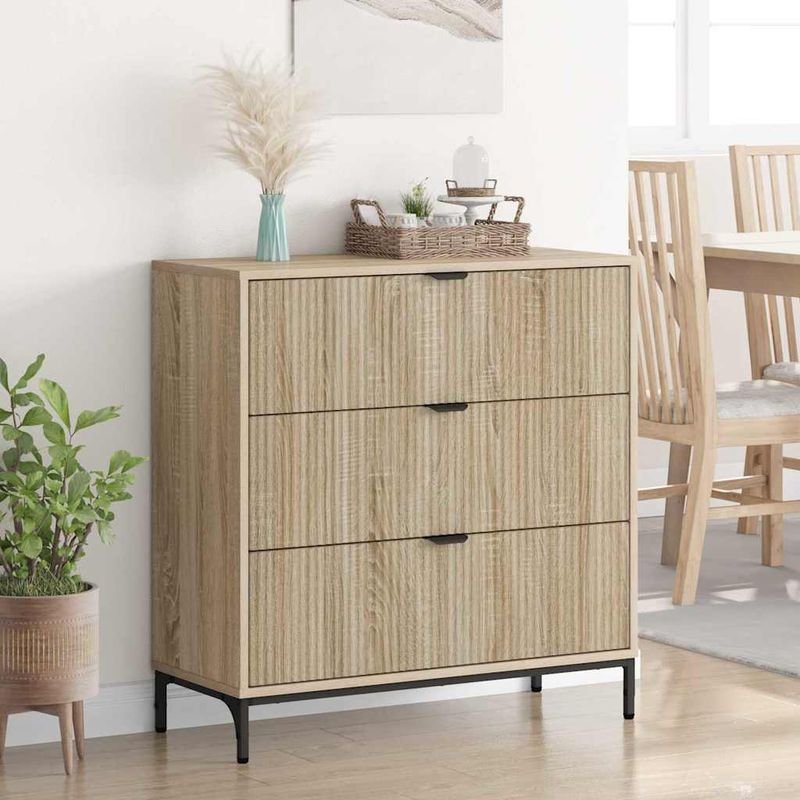 Casa si Gradina - Mobilier - Comode si corpuri - Comode - Bufet cu sertar Stejar sonoma 79.5 x 33 x 82 cm Lemn compozit - Infinity.ro