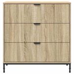 Casa si Gradina - Mobilier - Comode si corpuri - Comode - Bufet cu sertar Stejar sonoma 79.5 x 33 x 82 cm Lemn compozit - Infinity.ro