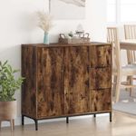 Casa si Gradina - Mobilier - Comode si corpuri - Comode - Bufet cu sertar Stejar afumat 89.5 x 33 x 82 cm Lemn compozit - Infinity.ro