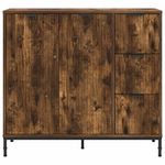 Casa si Gradina - Mobilier - Comode si corpuri - Comode - Bufet cu sertar Stejar afumat 89.5 x 33 x 82 cm Lemn compozit - Infinity.ro