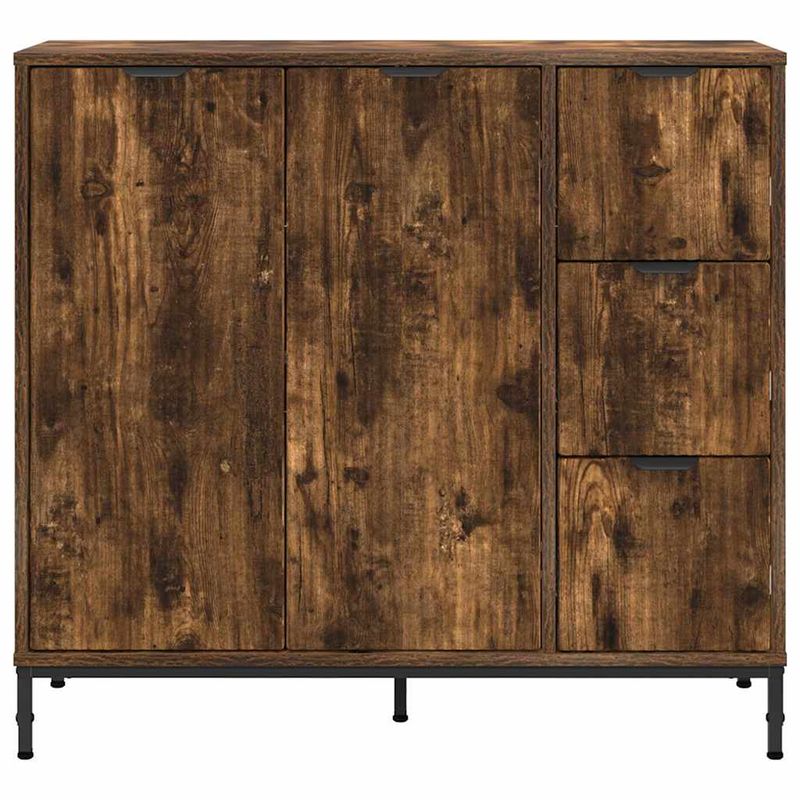 Casa si Gradina - Mobilier - Comode si corpuri - Comode - Bufet cu sertar Stejar afumat 89.5 x 33 x 82 cm Lemn compozit - Infinity.ro