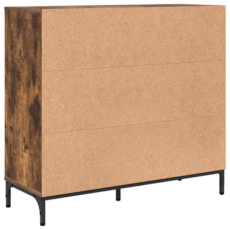 Casa si Gradina - Mobilier - Comode si corpuri - Comode - Bufet cu sertar Stejar afumat 89.5 x 33 x 82 cm Lemn compozit - Infinity.ro