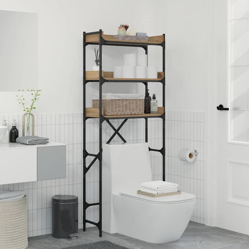 Electronice si Electrocasnice - Masini de spalat vase - Accesorii masini de spalat vase - Raft pentru masina de spalat 67 x 25 x 163 cm Lemn compozit - Infinity.ro
