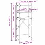 Electronice si Electrocasnice - Masini de spalat vase - Accesorii masini de spalat vase - Raft pentru masina de spalat 67 x 25 x 163 cm Lemn compozit - Infinity.ro
