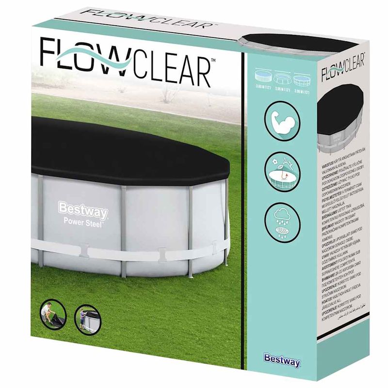 Casa si Gradina - Gradina si terasa - Piscine si accesorii - Accesorii piscine - Bestway Prelata piscina Flowclear, 396 cm - Infinity.ro