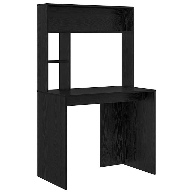 Casa si Gradina - Mobilier - Mese si birouri - Birouri - Birou cu raft Stejar negru 91 x 50 x 149 cm Lemn compozit - Infinity.ro