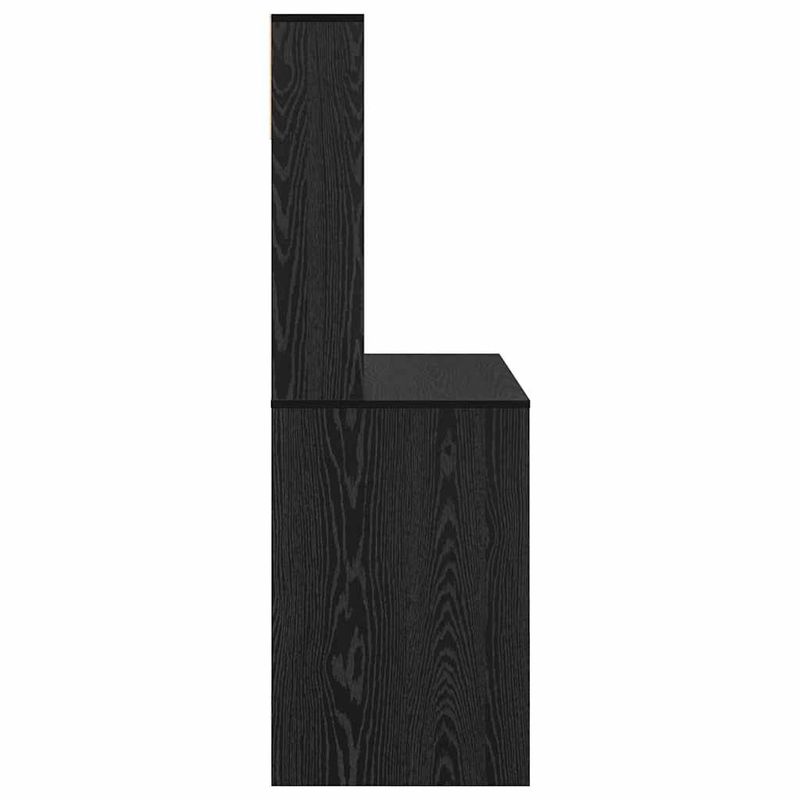 Casa si Gradina - Mobilier - Mese si birouri - Birouri - Birou cu raft Stejar negru 91 x 50 x 149 cm Lemn compozit - Infinity.ro