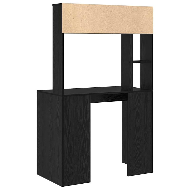 Casa si Gradina - Mobilier - Mese si birouri - Birouri - Birou cu raft Stejar negru 91 x 50 x 149 cm Lemn compozit - Infinity.ro