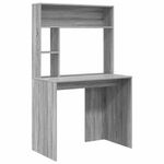 Casa si Gradina - Mobilier - Mese si birouri - Birouri - Birou cu raft sonoma gri 91 x 50 x 149 cm Lemn compozit - Infinity.ro