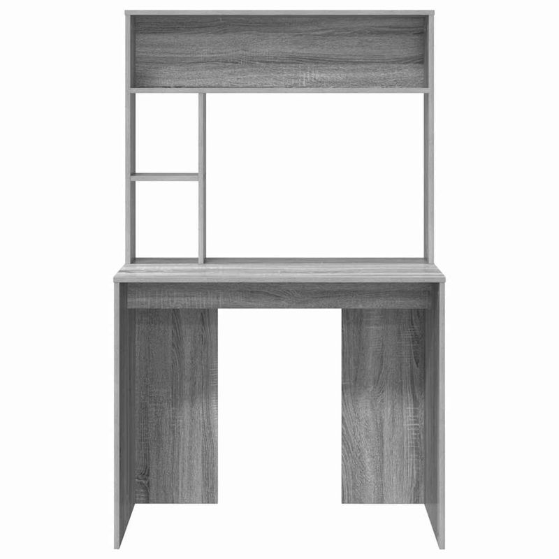 Casa si Gradina - Mobilier - Mese si birouri - Birouri - Birou cu raft sonoma gri 91 x 50 x 149 cm Lemn compozit - Infinity.ro