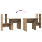 Casa si Gradina - Mobilier - Mese si birouri - Birouri - Birou stejar artizanal 131.5 x 50 x 106.5 cm Lemn compozit - Infinity.ro