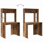 Casa si Gradina - Mobilier - Mese si birouri - Birouri - Birou cu raft Lemn vechi 91 x 50 x 149 cm Lemn compozit - Infinity.ro