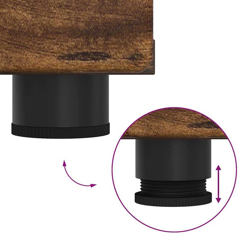 Casa si Gradina - Mobilier - Seturi de mobilier - Seturi living - Cabinet TV cu raft Stejar afumat 150 x 39 x 30 cm Lemn compozit - Infinity.ro