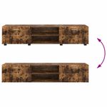 Casa si Gradina - Mobilier - Seturi de mobilier - Seturi living - Cabinet TV cu raft Stejar afumat 150 x 39 x 30 cm Lemn compozit - Infinity.ro