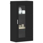 Casa si Gradina - Mobilier - Seturi de mobilier - Seturi living - Cabinet suspendat cu raft Negru 55 x 29 x 100 cm Lemn compozit - Infinity.ro