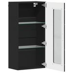 Casa si Gradina - Mobilier - Seturi de mobilier - Seturi living - Cabinet suspendat cu raft Negru 55 x 29 x 100 cm Lemn compozit - Infinity.ro