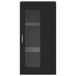 Casa si Gradina - Mobilier - Seturi de mobilier - Seturi living - Cabinet suspendat cu raft Negru 55 x 29 x 100 cm Lemn compozit - Infinity.ro
