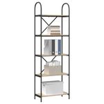 Casa si Gradina - Mobilier - Biblioteci si rafturi - Biblioteci - Raft pentru carti Stejar sonoma 60 x 30 x 183 cm Lemn compozit - Infinity.ro