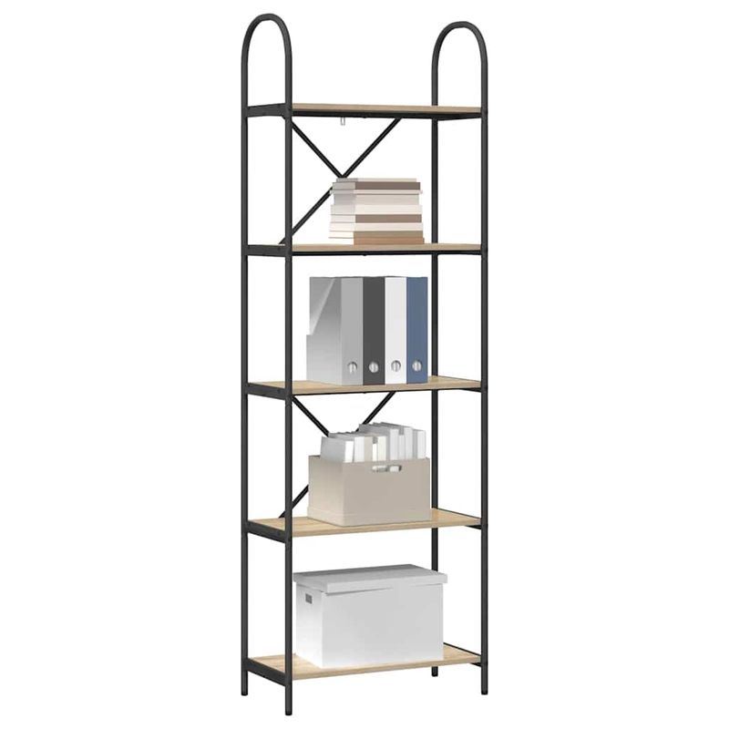 Casa si Gradina - Mobilier - Biblioteci si rafturi - Biblioteci - Raft pentru carti Stejar sonoma 60 x 30 x 183 cm Lemn compozit - Infinity.ro