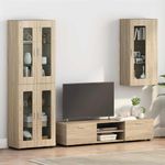 Casa si Gradina - Mobilier - Seturi de mobilier - Seturi living - Cabinet suspendat Stejar sonoma 55 x 29 x 100 cm Lemn compozit - Infinity.ro
