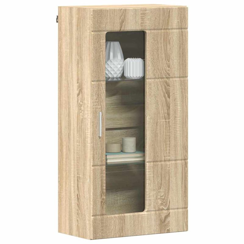 Casa si Gradina - Mobilier - Seturi de mobilier - Seturi living - Cabinet suspendat Stejar sonoma 55 x 29 x 100 cm Lemn compozit - Infinity.ro
