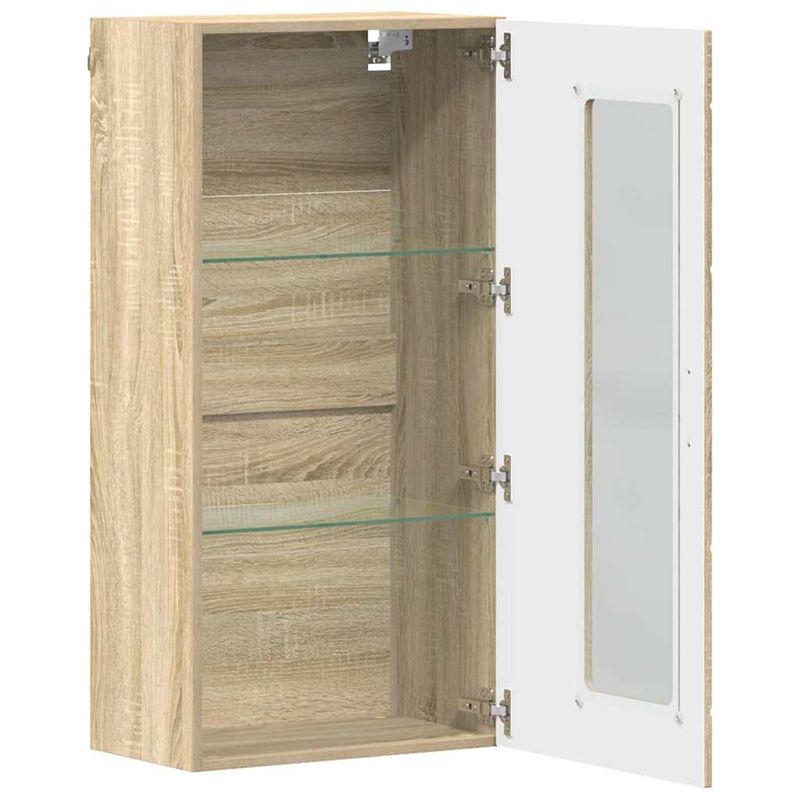 Casa si Gradina - Mobilier - Seturi de mobilier - Seturi living - Cabinet suspendat Stejar sonoma 55 x 29 x 100 cm Lemn compozit - Infinity.ro