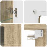 Casa si Gradina - Mobilier - Seturi de mobilier - Seturi living - Cabinet suspendat Stejar sonoma 55 x 29 x 100 cm Lemn compozit - Infinity.ro