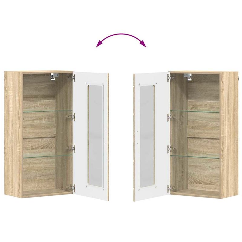 Casa si Gradina - Mobilier - Seturi de mobilier - Seturi living - Cabinet suspendat Stejar sonoma 55 x 29 x 100 cm Lemn compozit - Infinity.ro