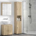 Casa si Gradina - Mobilier - Mobilier baie - Corpuri baie - Dulap de Baie cu usa TULUM Stejar sonoma 37 x 31.5 x 203 cm - Infinity.ro
