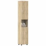 Casa si Gradina - Mobilier - Mobilier baie - Corpuri baie - Dulap de Baie cu usa TULUM Stejar sonoma 37 x 31.5 x 203 cm - Infinity.ro