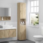 Casa si Gradina - Mobilier - Mobilier baie - Corpuri baie - Dulap de Baie cu usa TULUM Stejar sonoma 37 x 31.5 x 203 cm - Infinity.ro