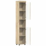 Casa si Gradina - Mobilier - Mobilier baie - Corpuri baie - Dulap de Baie cu usa TULUM Stejar sonoma 37 x 31.5 x 203 cm - Infinity.ro