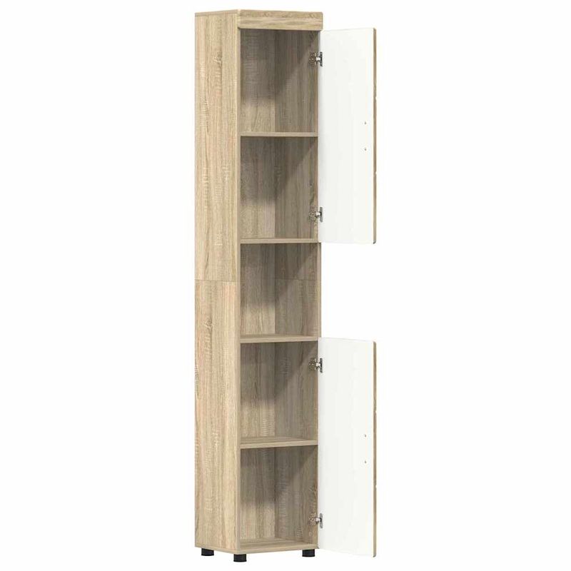 Casa si Gradina - Mobilier - Mobilier baie - Corpuri baie - Dulap de Baie cu usa TULUM Stejar sonoma 37 x 31.5 x 203 cm - Infinity.ro