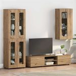 Casa si Gradina - Mobilier - Seturi de mobilier - Seturi living - Cabinet suspendat cu raft stejar artizanal 55 x 29 x 100 cm - Infinity.ro