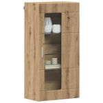 Casa si Gradina - Mobilier - Seturi de mobilier - Seturi living - Cabinet suspendat cu raft stejar artizanal 55 x 29 x 100 cm - Infinity.ro