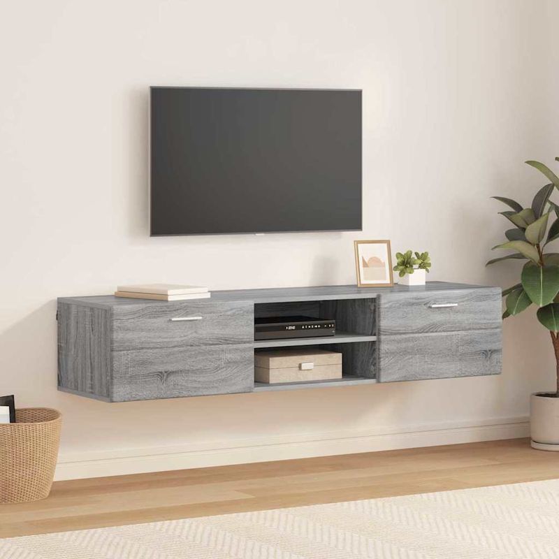 Casa si Gradina - Mobilier - Seturi de mobilier - Seturi living - Cabinet TV cu sertar sonoma gri 150 x 39 x 30 cm Lemn compozit - Infinity.ro