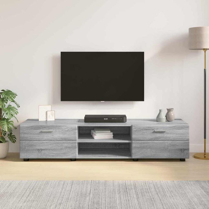 Casa si Gradina - Mobilier - Seturi de mobilier - Seturi living - Cabinet TV cu sertar sonoma gri 150 x 39 x 30 cm Lemn compozit - Infinity.ro