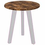 Casa si Gradina - Mobilier - Feronerie si accesorii mobila - Placa de masa Stejar afumat 40 x 40 x 1.5 cm Lemn compozit - Infinity.ro
